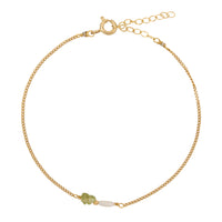 Elemental armband - Peridoot | Verguld en zilver